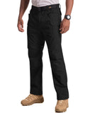 liyiyiyia Men's Ripstop Work Cargo Pants Water Resistant Hiking Pants Outdoor Trousers Multi Pockets (Not Belt)